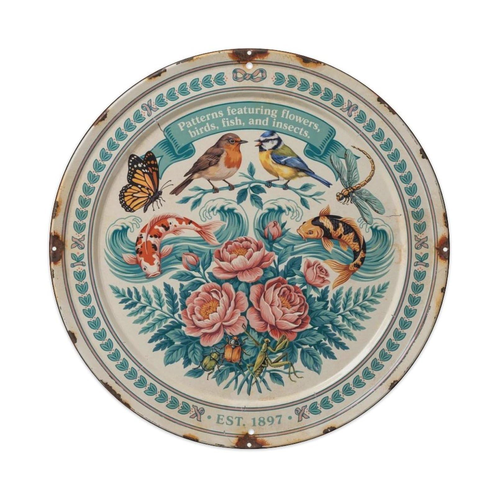 Garden-Botanical Metal Tin Sign Plaque