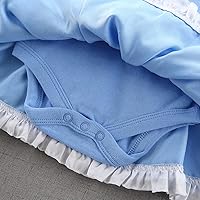 Vista 18 de Dressy Daisy Mameluco de princesa para disfraz de Halloween, cumpleaños, traje con diadema para bebé niña