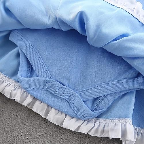 Miniatura 18 de Dressy Daisy Mameluco de princesa para disfraz de Halloween, cumpleaños, traje con diadema para bebé niña