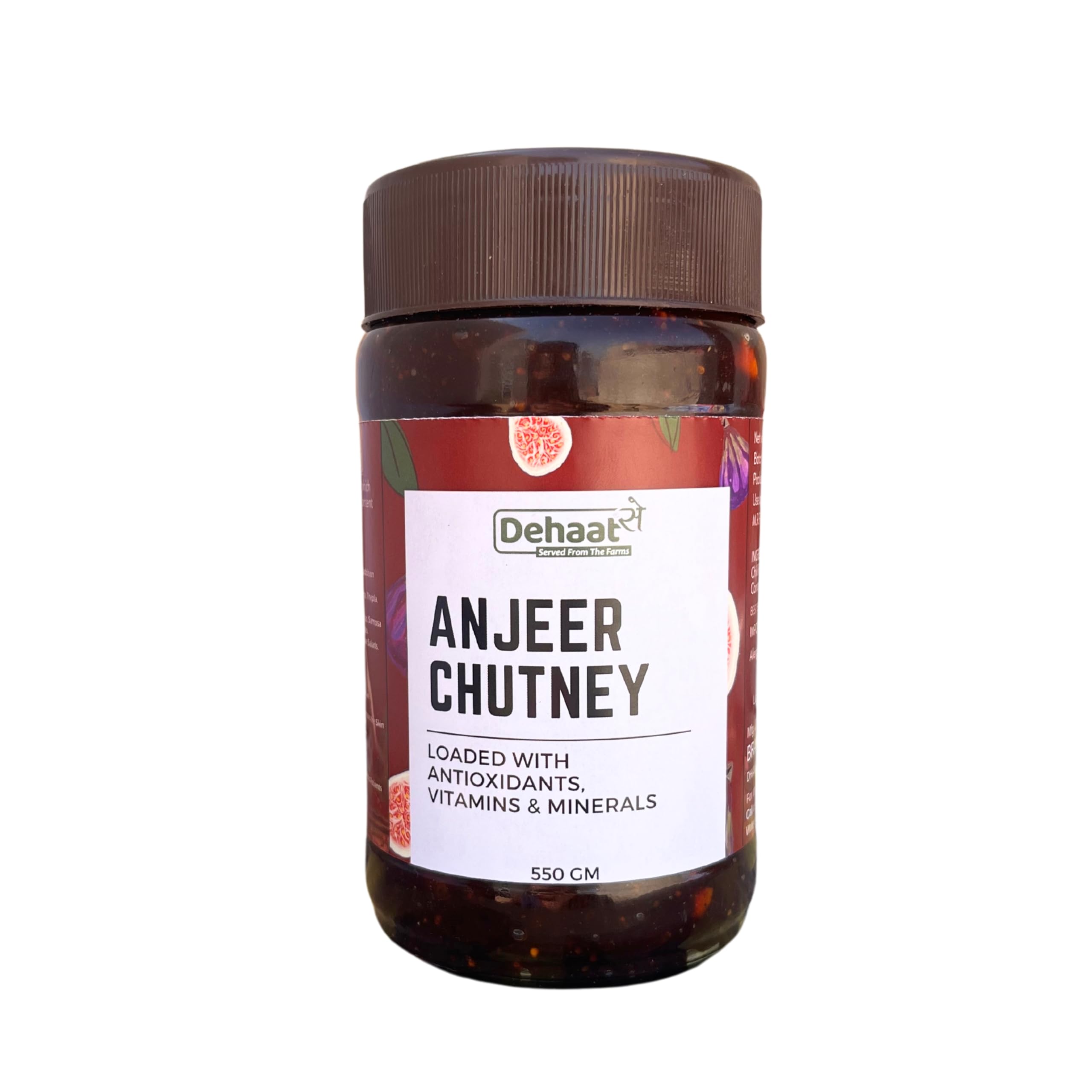 DehaatSe Anjeer Chutney (550g) | Loaded with Antioxidants, Vitamins & Minerals