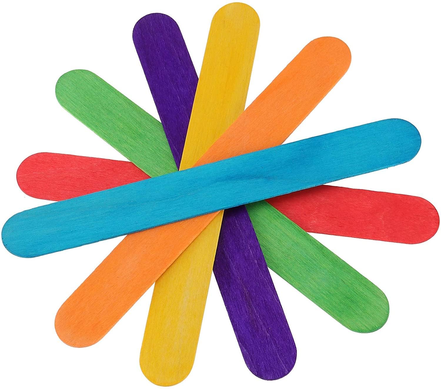 Colourful/Multicolour Ice-Cream Sticks for Art/Craft/DIY Activities 200 PC CI19-image-0