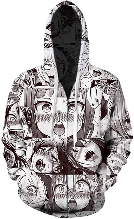 Amazon.com: Funny ahegao cierre Sudaderas con capucha chamarra para hombre  con capucha sudadera Plus tamaño Otoño Invierno Jersey parte superior Hip  Hop Chándal, XXXL, Igual a la foto : Ropa, Zapatos y