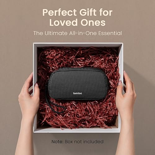 Vista 114 de tomtoc Estuche organizador de accesorios de viaje para electrónicos y cables, para teléfono, Airpods, unidad USB y artículos diarios y esenciales