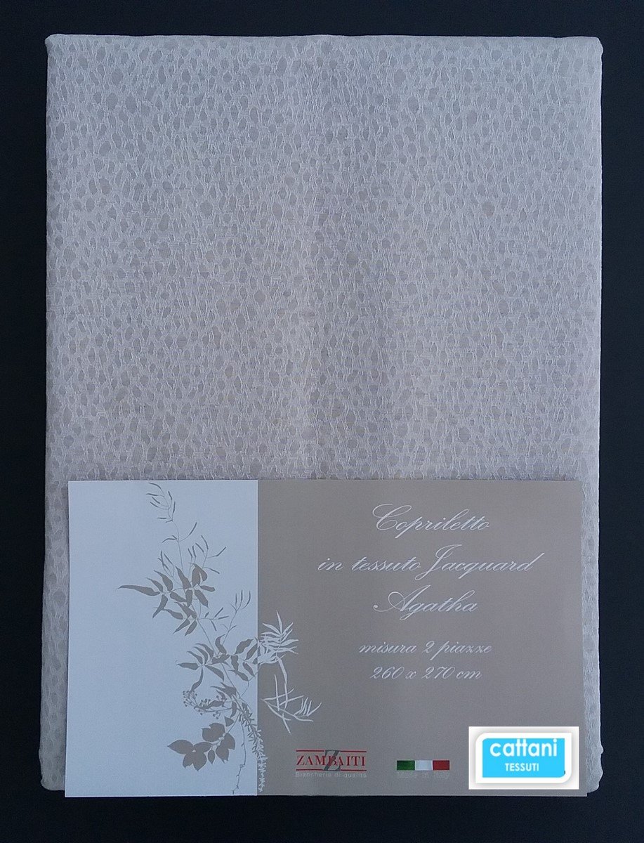 Colcha de matrimonio verano Mauro en elegante tejido Jacquard VAR.2 de alta gama