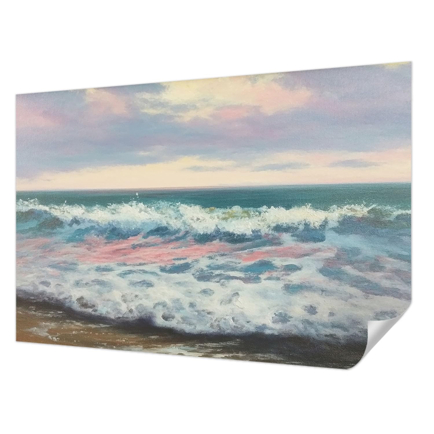 Décor Mural Adhésif Tulup pour Salon Moderne et Chambre, Ambiance Paysage Marin 104x70