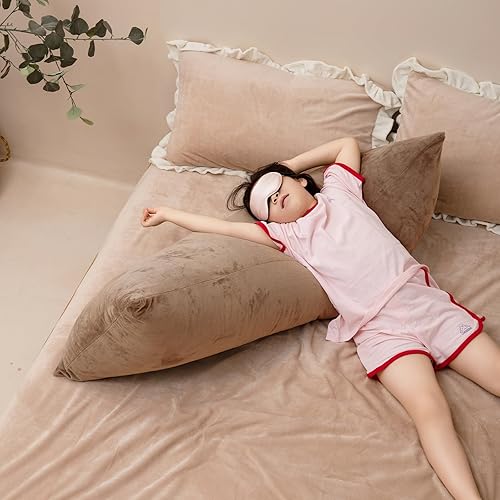 Miniatura 105 de TELUS 2 Pack Zippered Velvet Standard Pillowcases, Super Soft and Cozy Luxury Fuzzy Flannel Pillow Cases with Zipper, 20x26 Inches, Light Blue