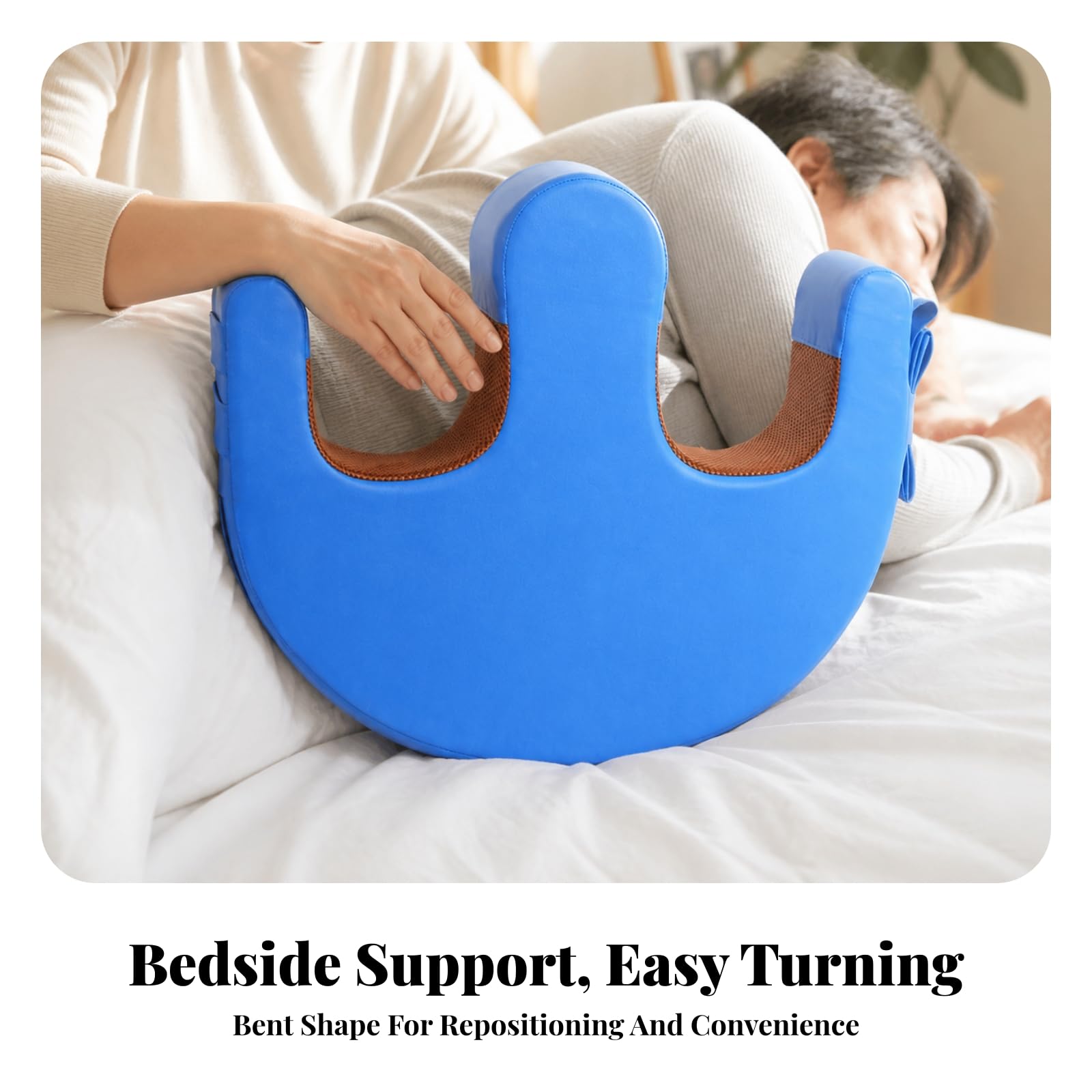 Ayuda para Girar Pacientes Cojín de Posicionamiento Soporte de Alineación Corporal Dispositivo de Reposicionamiento Cojín Ergonómico con Correa, Style to 1