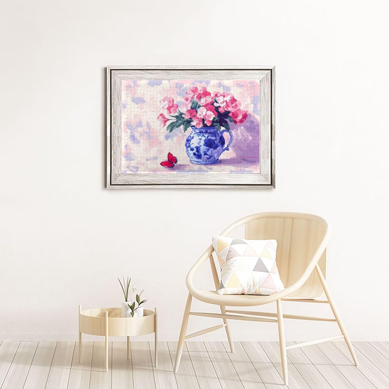 Kwiat Puzzle 4000 Sztuk Motyl Puzzle Dorośli Początkujący z pudełkiem upominkowym, DIY Interaktywne puzzle Rodzinna wymagająca gra, Relief Stres Relief Home Wall Room Decor Art Prezent dla mężczyzn 87