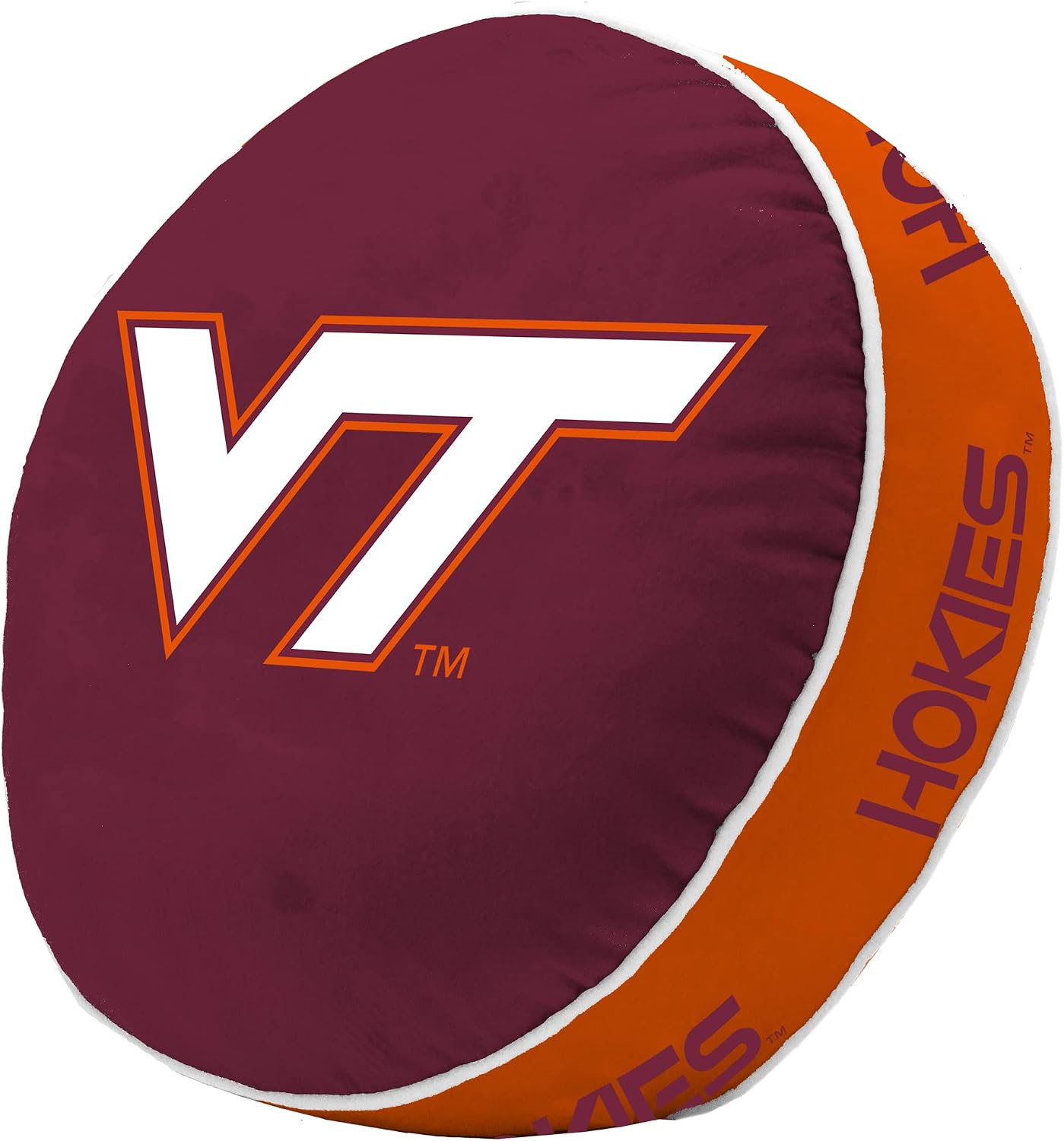 Logo Brands NCAA Virginia Tech Hokies Puff Pillow – Plush, Soft, Stretchy with Team Color Design