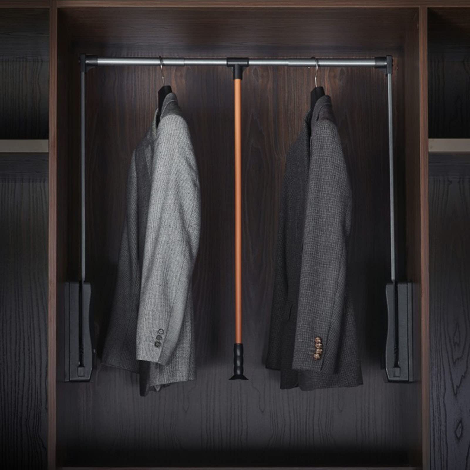 Buy Pull Down Closet Rod, Adjustable Wardrobe Lift Rail Organizer