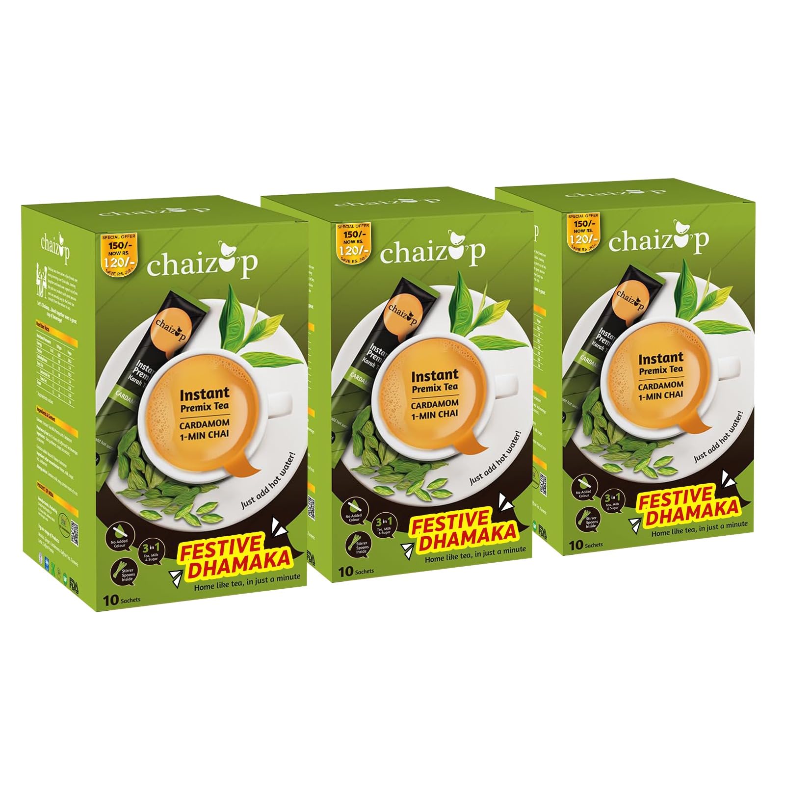 See full amazon price history chart for Chaizup Instant Cardamom Chai, 30 Sachets, Pack of 3, 14gm x 30 Sachets, Instant Cardamom Tea, Premix Elaichi Tea, 30 Serves Chaizup Instant Cardamom Chai, 30 Sachets, Pack of 3, 14gm x 30 Sachets, Instant Cardamom Tea, Premix Elaichi Tea, 30 Serves (B0DB5ZTV5K) Amazon Price History, Amazon Price Tracker