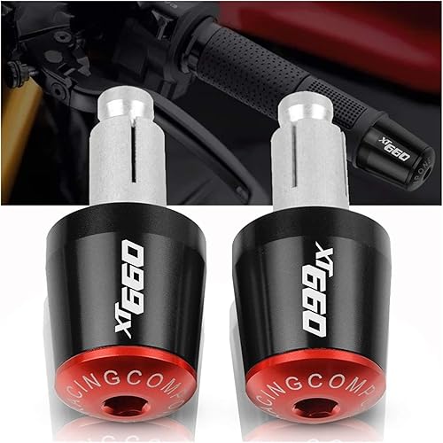 Miniatura 4 de ZNYZ Motorcycle Handle Grips Plugs Caps 22mm Motorcycle Handlebars Grips Ends Bar Ends Handlebars Caps for Yamaha XT660 XT660X 2004-2017 2005 2006