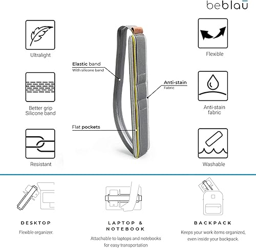 Miniatura 3 de SLIM - Organizador de tecnología portátil que se puede acoplar a un portátil y portátil  Inserto de mochila y organizador de escritorio. Oficina,