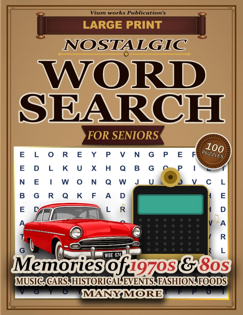 Large Print Nostalgic Word Search For Seniors Memories of 1970s & 1980s: Over 100 Easy To Medium Relaxing Themed Word Search Puzzles To Take a ... With Fun Facts | Gift For Seniors & Adults