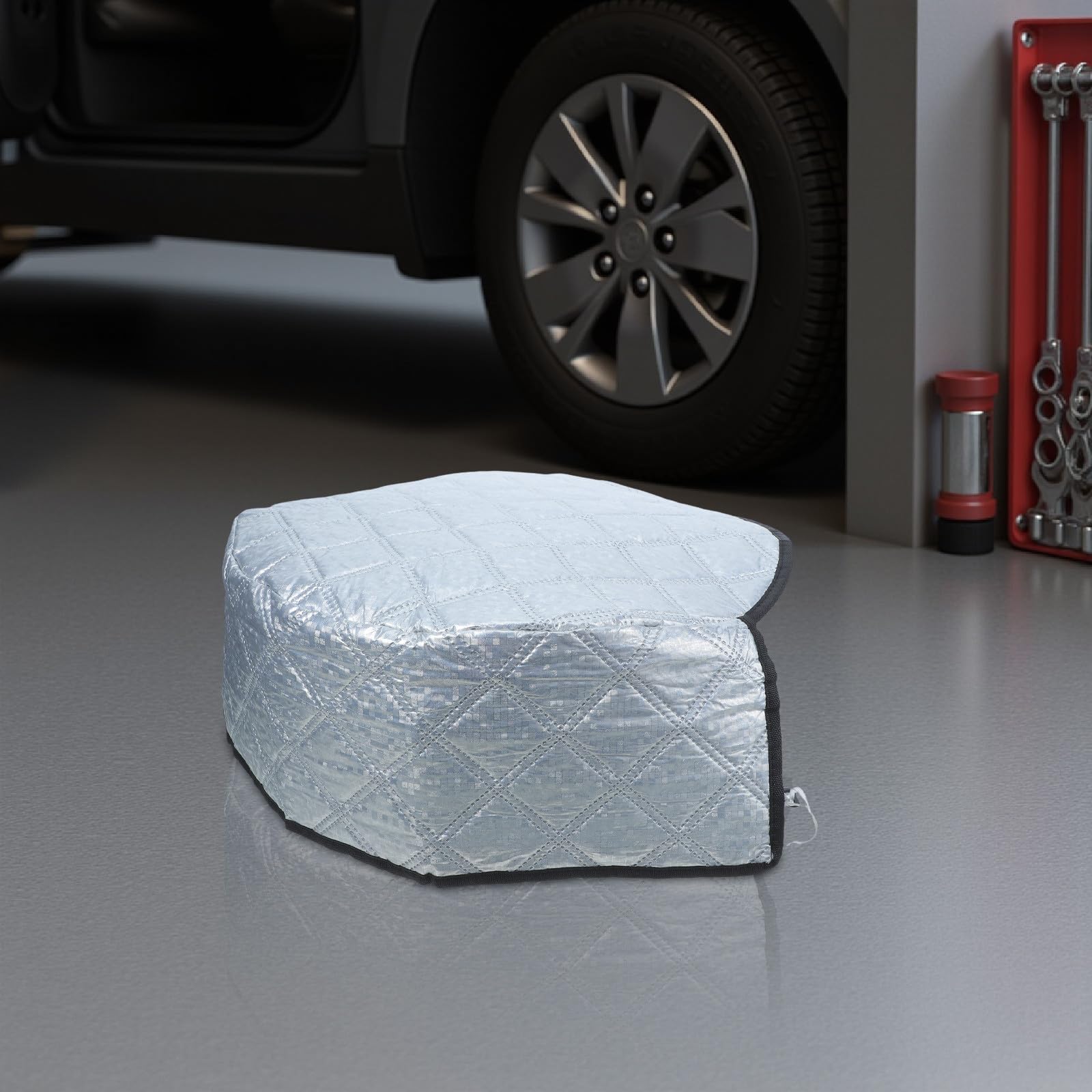 4 copriruota impermeabili - Copriruota di protezione per pneumatici per camion, SUV, rimorchi, camper, diametro 27,3 pollici.