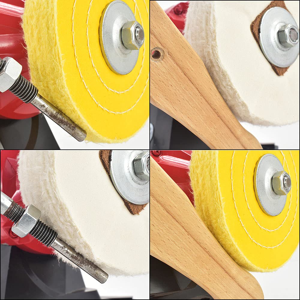 Squelette De Polissage + Disque De Polissage Laine éponge De Polissage Tampon De Polissage Pour Adaptateur De Foret M14 Pour Polisseuse 5 Pices 150 Mm 58962544