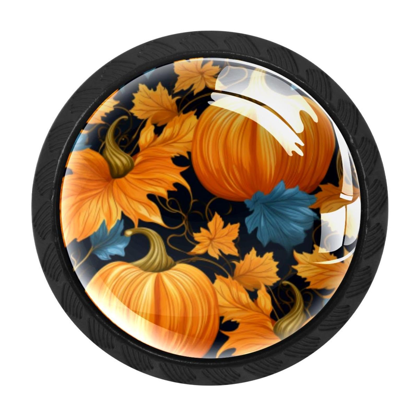 CHENZZZZ 4 Pieces Kitchen Cabinet Knobs Thanksgiving Pumpkin Drawer Knobs Dresser Knobs Drawer Pulls Door Knobs Dresser Drawer Handles Knobs for Dresser Drawers