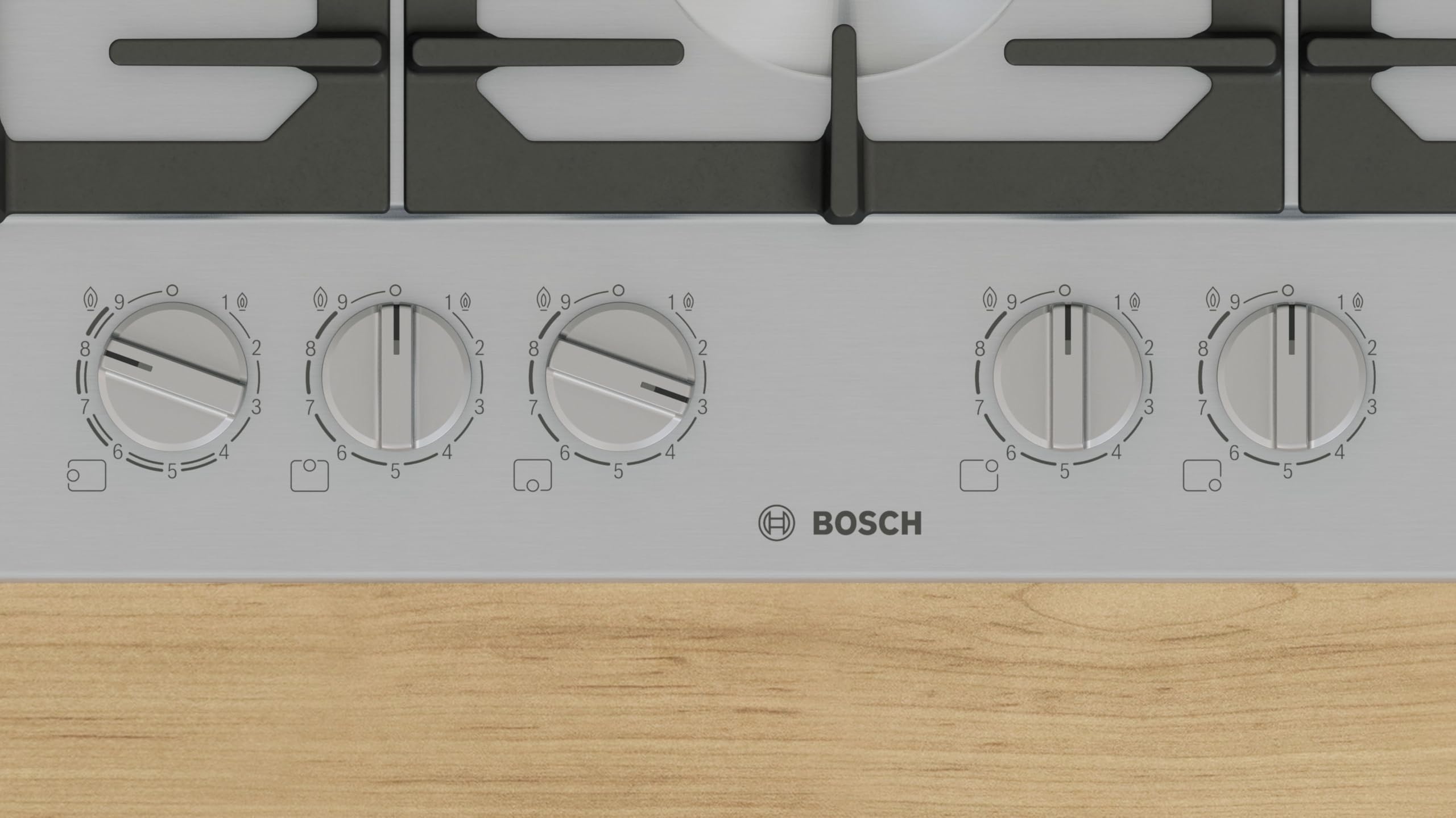 Bosch, Placa de Gas, Serie 4, 4 Zonas, Seguridad GasStop, blanco, PGH6B5K90 | Cocina tradicional con la tranquilidad del sistema GasStop que corta el gas si no hay llama.