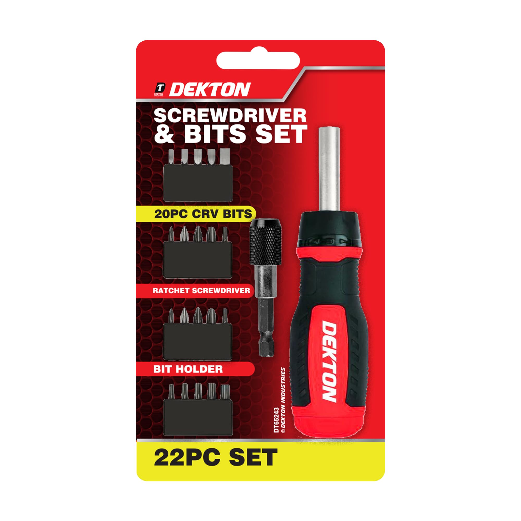 Dekton 22pc Ratchet Screwdriver Set