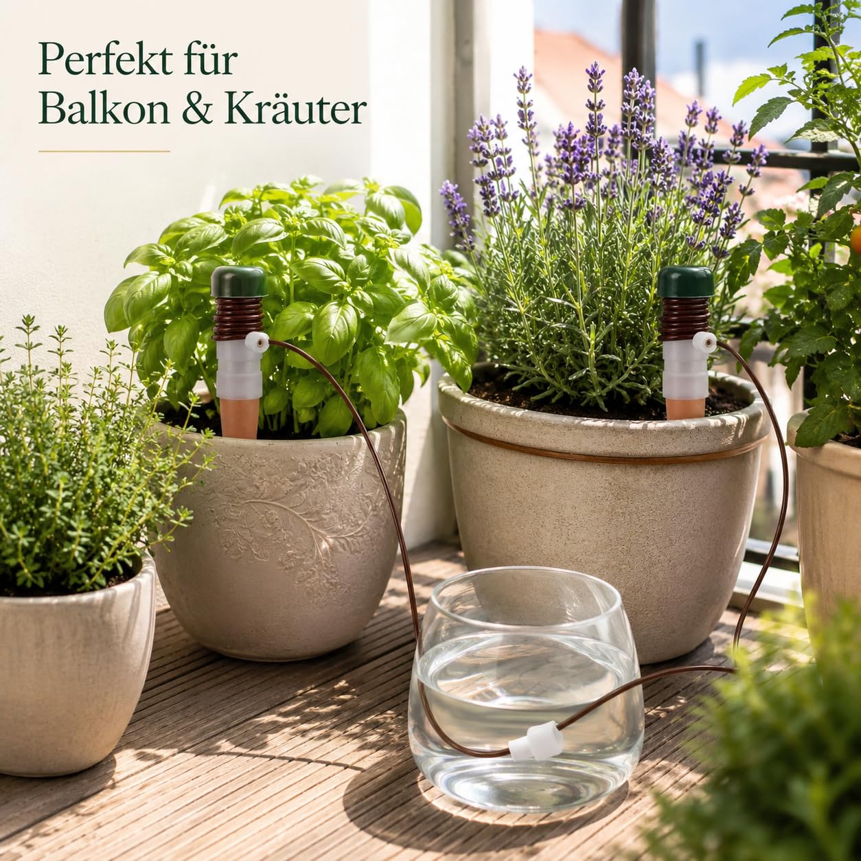 10 Stück Wasserspender für Zimmerpflanzen,Bewässerung Zimmerpflanzen,Classic Bewässerungssystem,Bewässerungssystem Balkon,Pflanzenbewässerung für Urlaub und längerer Abwesenheit