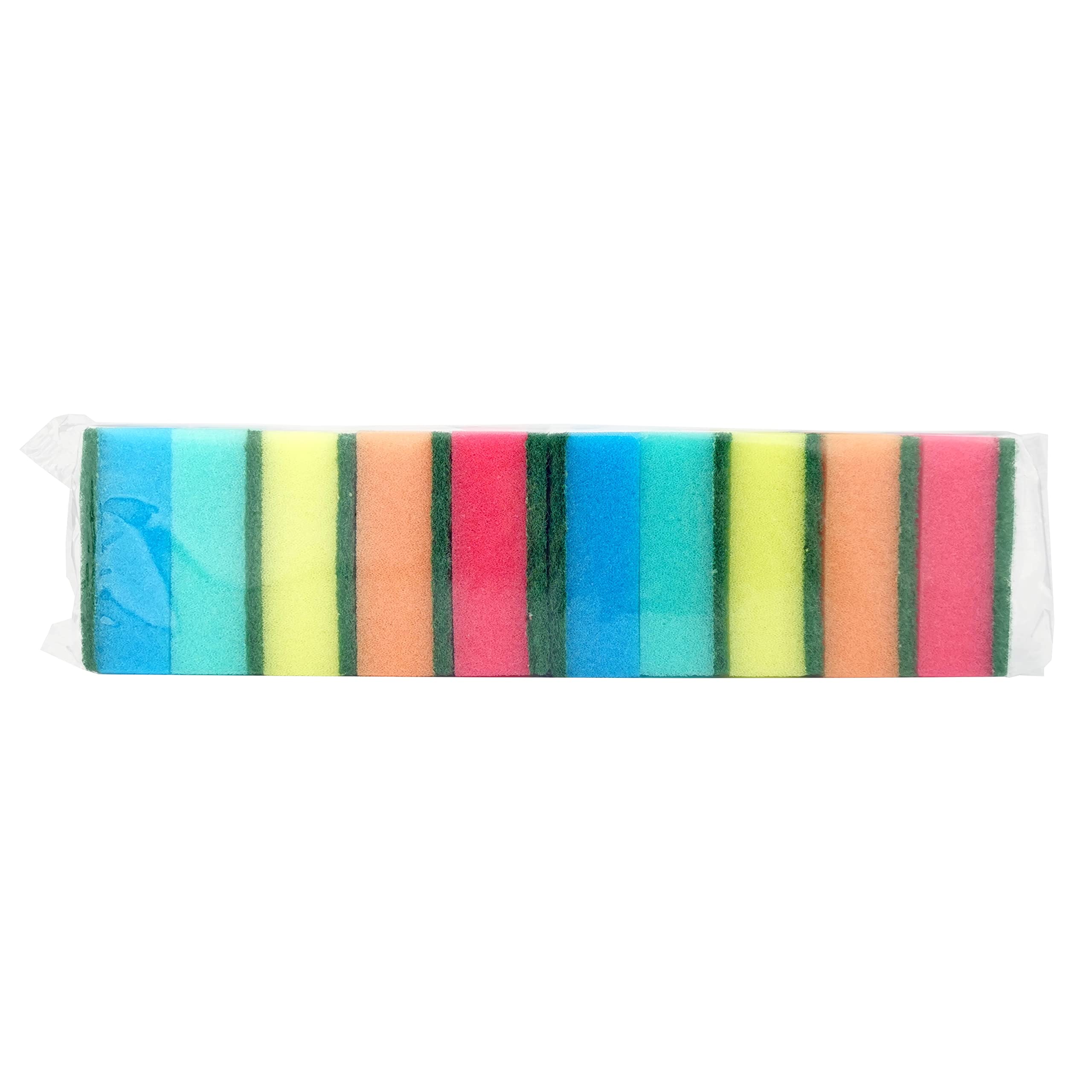 Esponjas de Cocina 60 uds – Estropajos Dobles Multicolores 75×50×28 mm – Esponja limpiadora Multiuso para ollas, Platos y Superficies