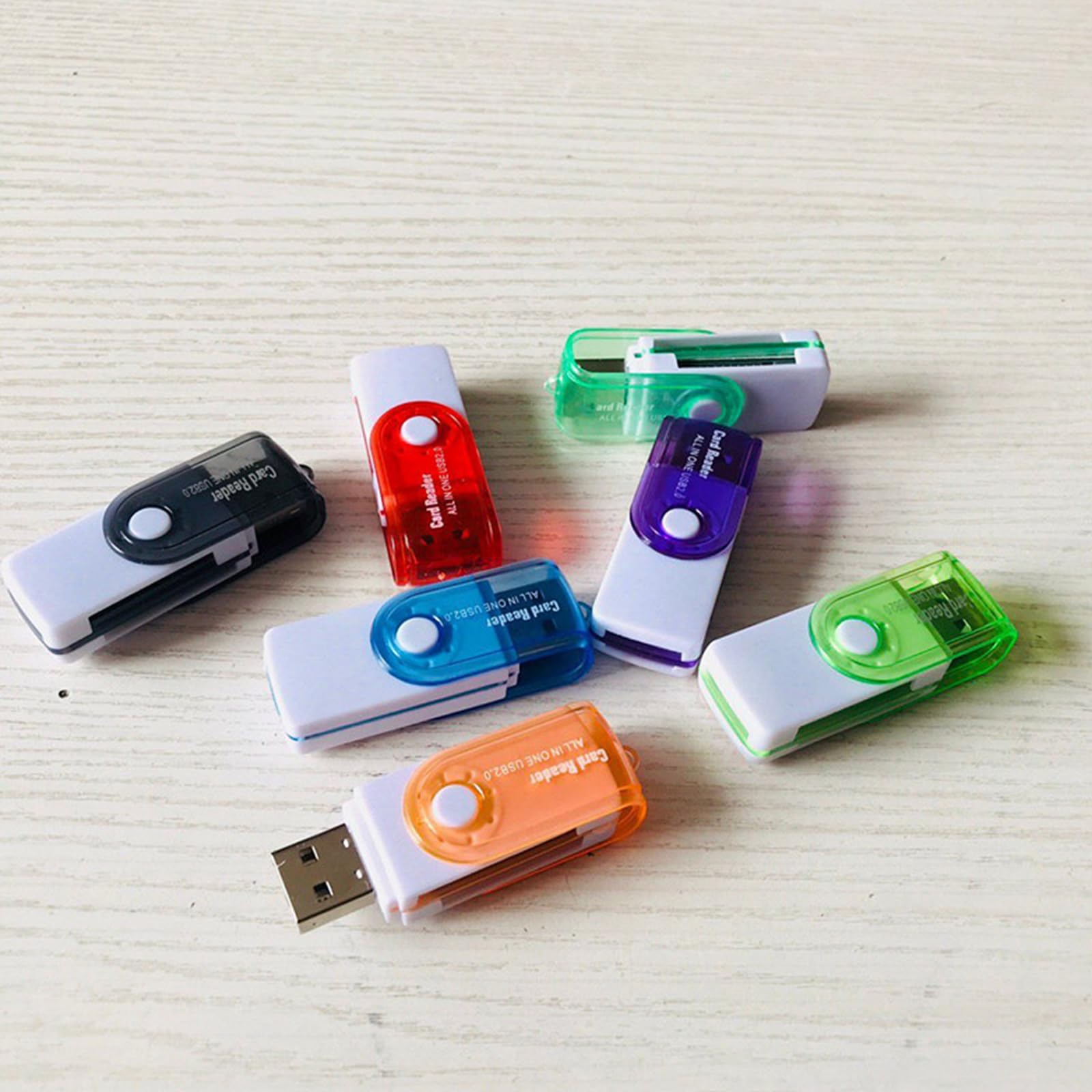 Lector de tarjetas USB TF para memoria de PC a adaptador USB MS para cámara de lectura simultánea