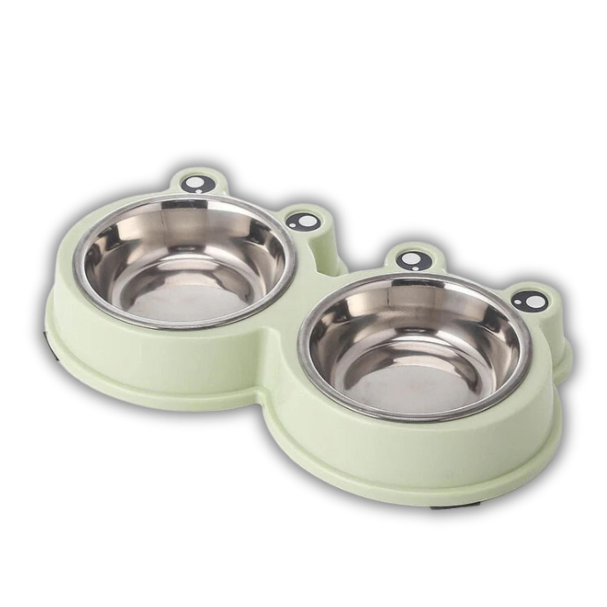 Foodie Puppies 2-in-1 Food and Water Bowl for Puppies, Cats & Kittens - (Frog Bowl Large, Green) 400ml Each | Non-Slip, Non-Toxic Pet Feeding Plastic Frog Face Shaped Double Bowl Food & Water Feeder (B0CKHLKN1M) Amazon Price History, Amazon Price Tracker