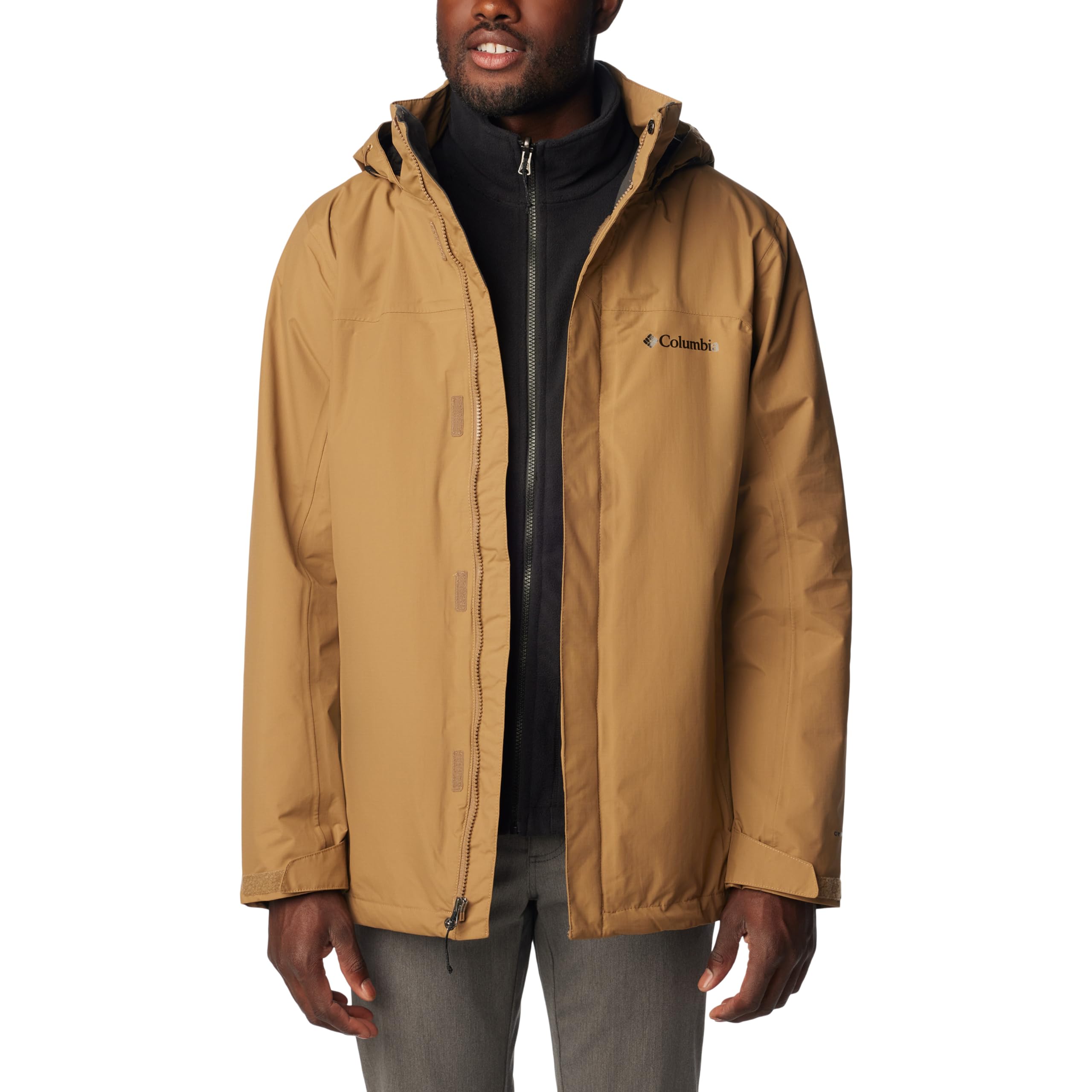 Columbia Giacca Antipioggia da Uomo, Mission Air Interchange Jacket, Poliestere, 1629192