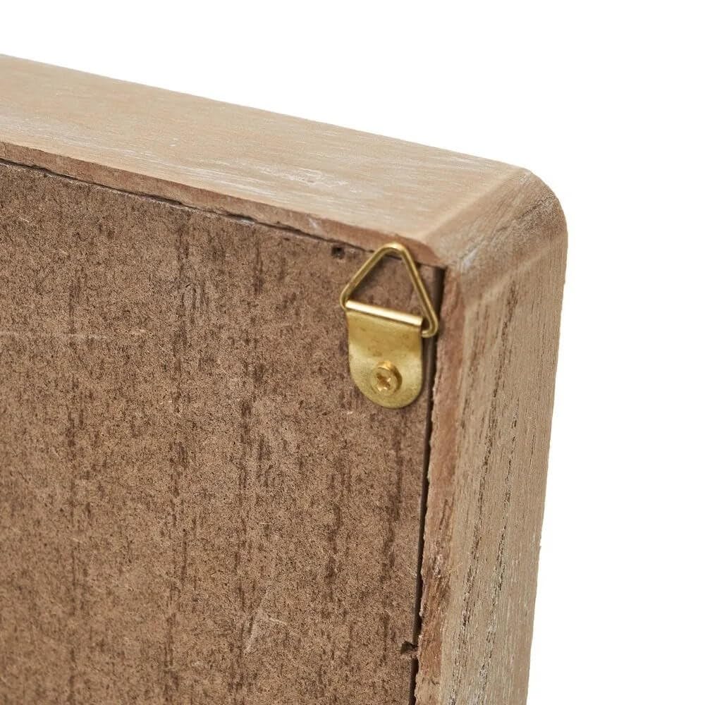 Caja para Llaves de Madera con 6 colgadores de Pared para Entrada, Armario para Llaves diseño Decorativa, Guardallaves para Recibidor 24x30 cm (Home Casas)