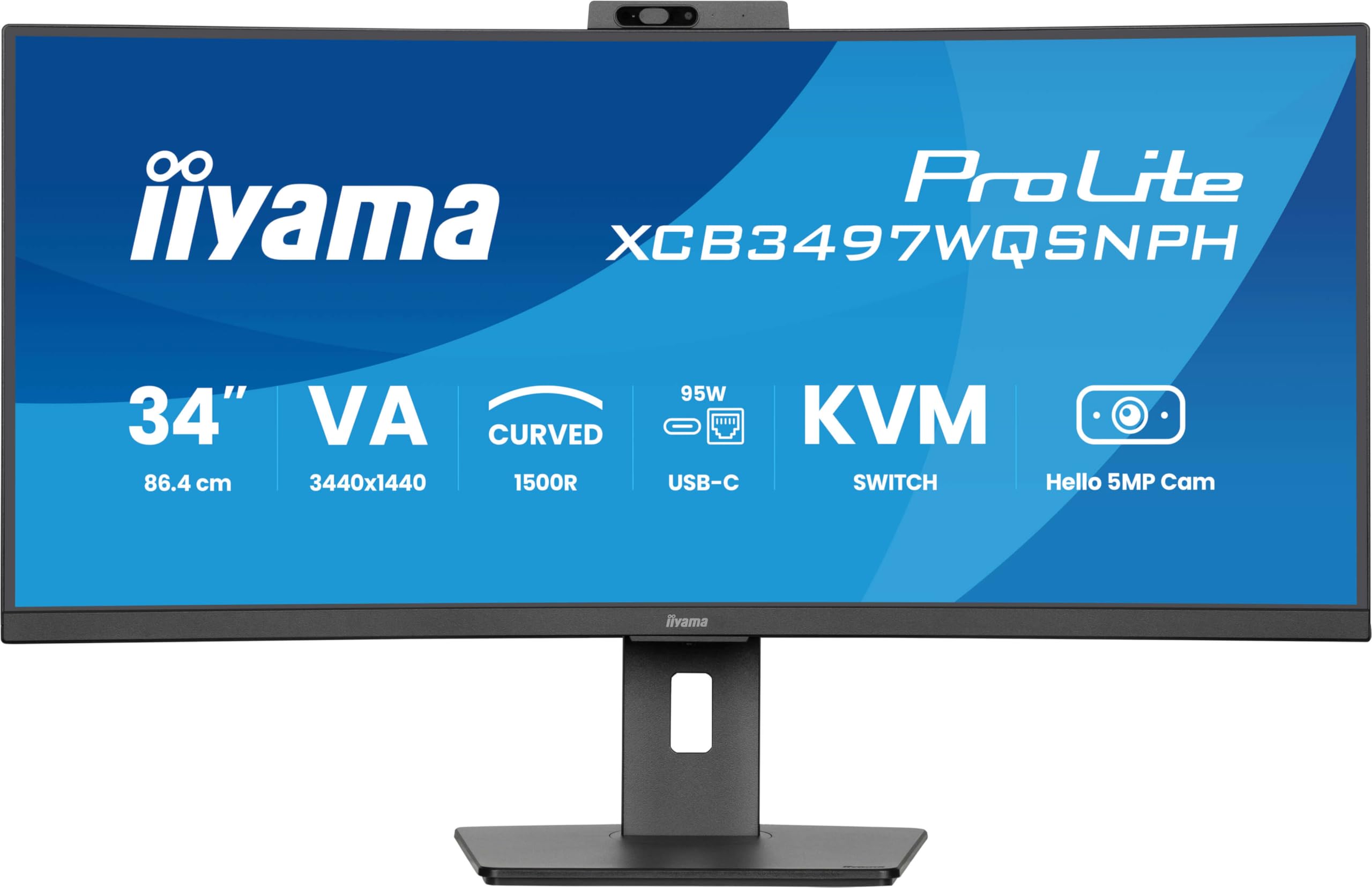 iiyama ProLite XCB3497WQSNPH-B1 computer monitor 86.4 cm (34"") 3440 x 1440 pixel