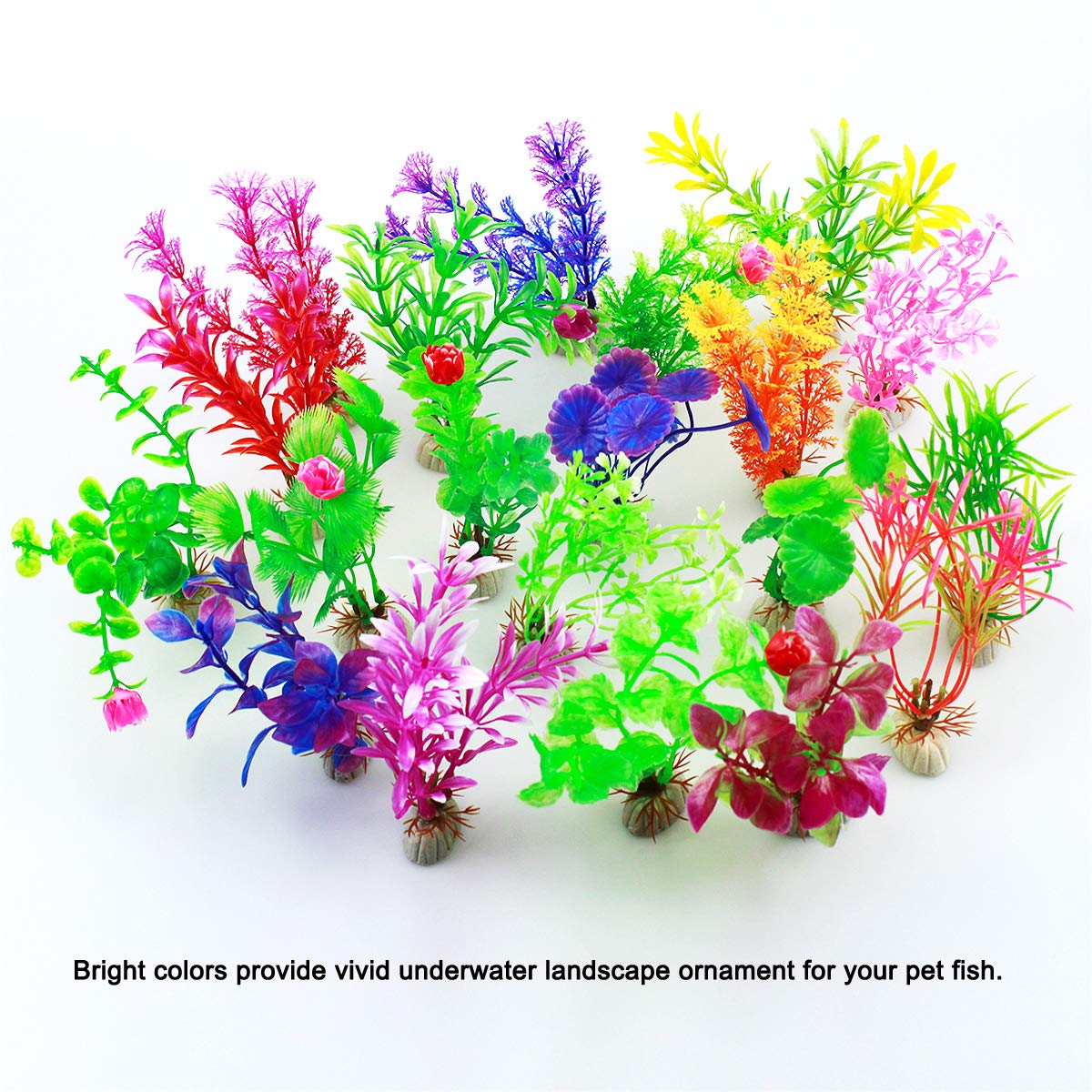 5.5 Inch Tank Ornament Cool Fake Cactus For Fish Tank  Vivid Plastic  Aquarium Plant, Easy Decor Artificial Cactus Aquarium Decoration