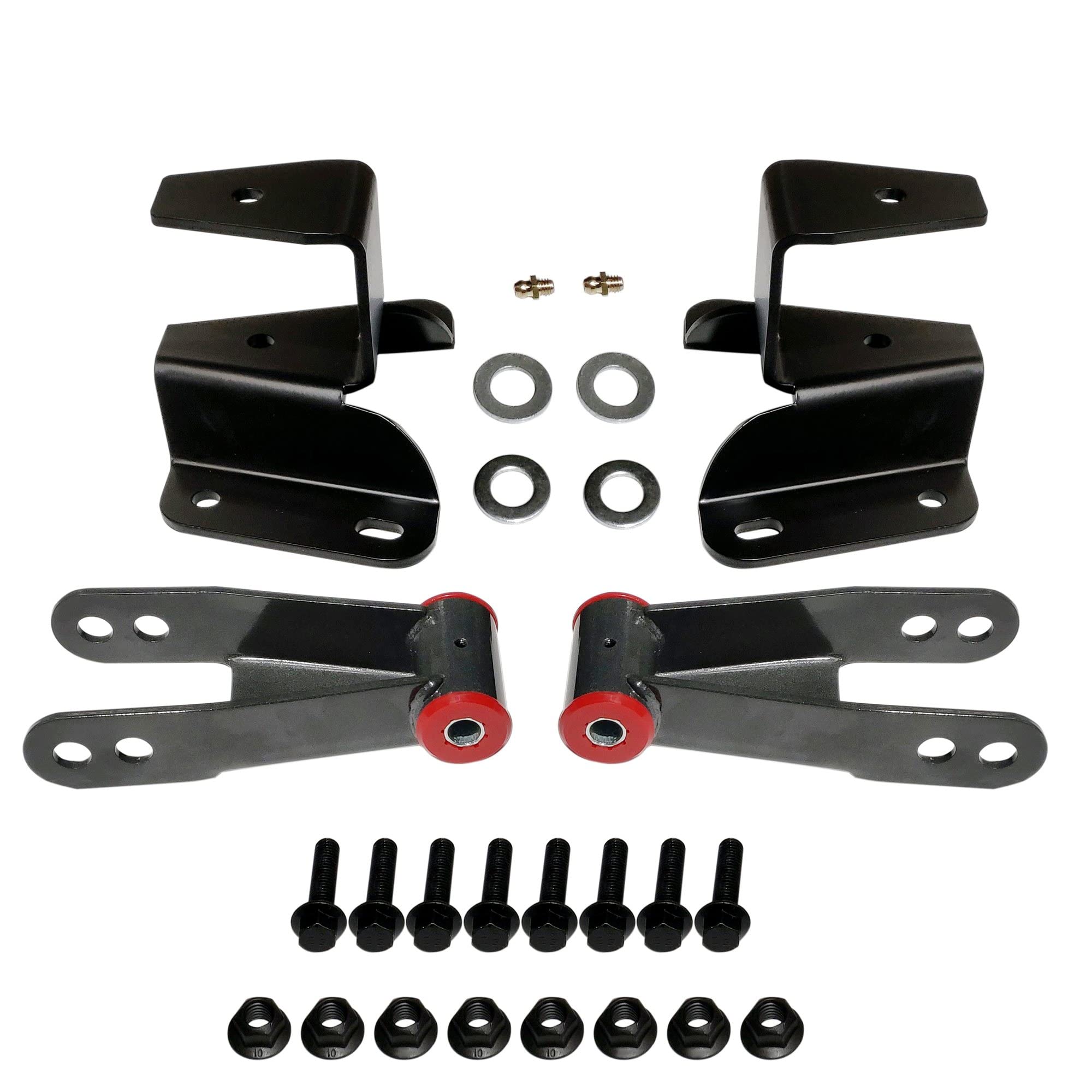 4" Drop Kt Levelng Lowerng Shackles Hangers For 1973-1996 F-ord F150