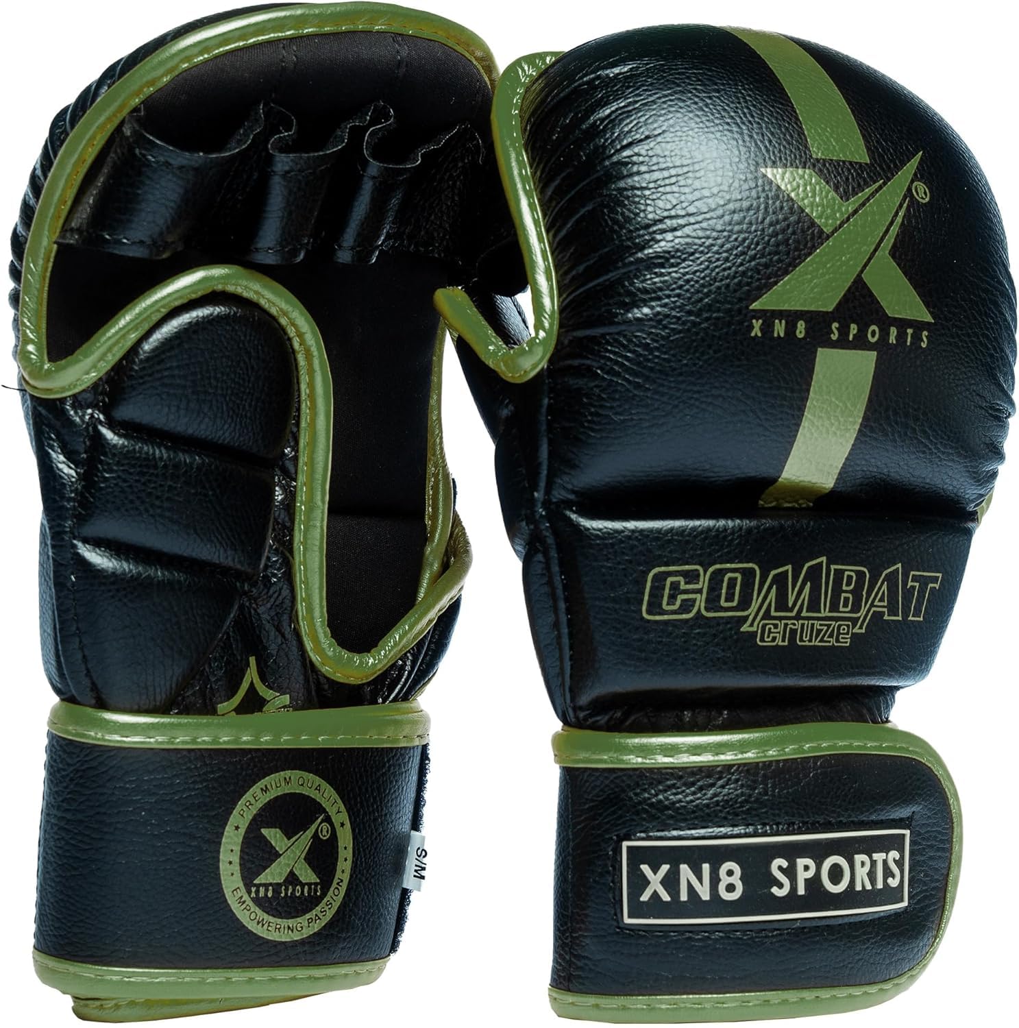 XN8 MMA Gloves for Martial Arts Training and Grappling Sparring Mitts for Kickboxing Muay Thai