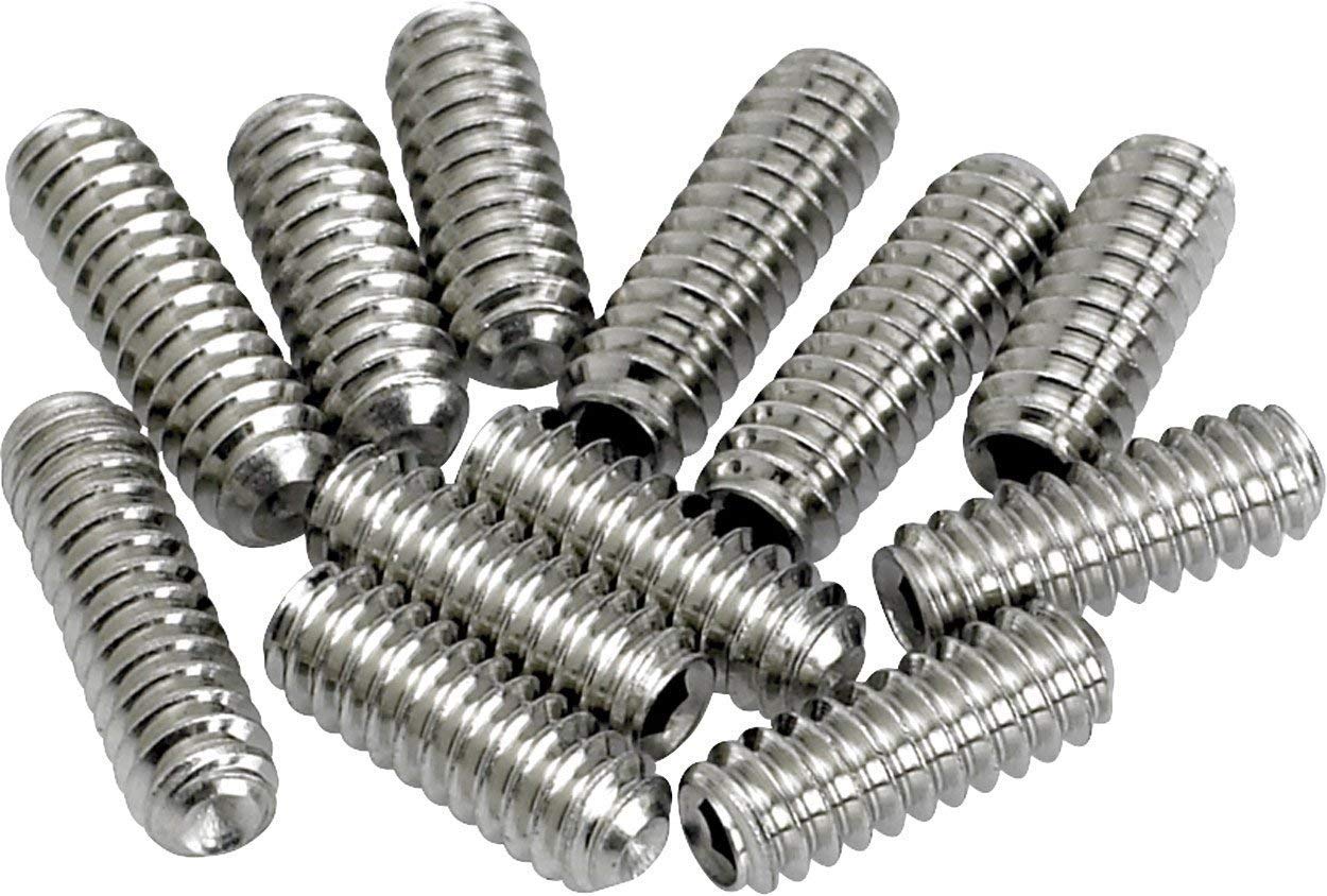 MonsterBolts - M3 x 6mm Guitar Bridge Saddle Height Adjustment Screws for Metric (MIM), Stainless Steel, Bulk 100 Pack