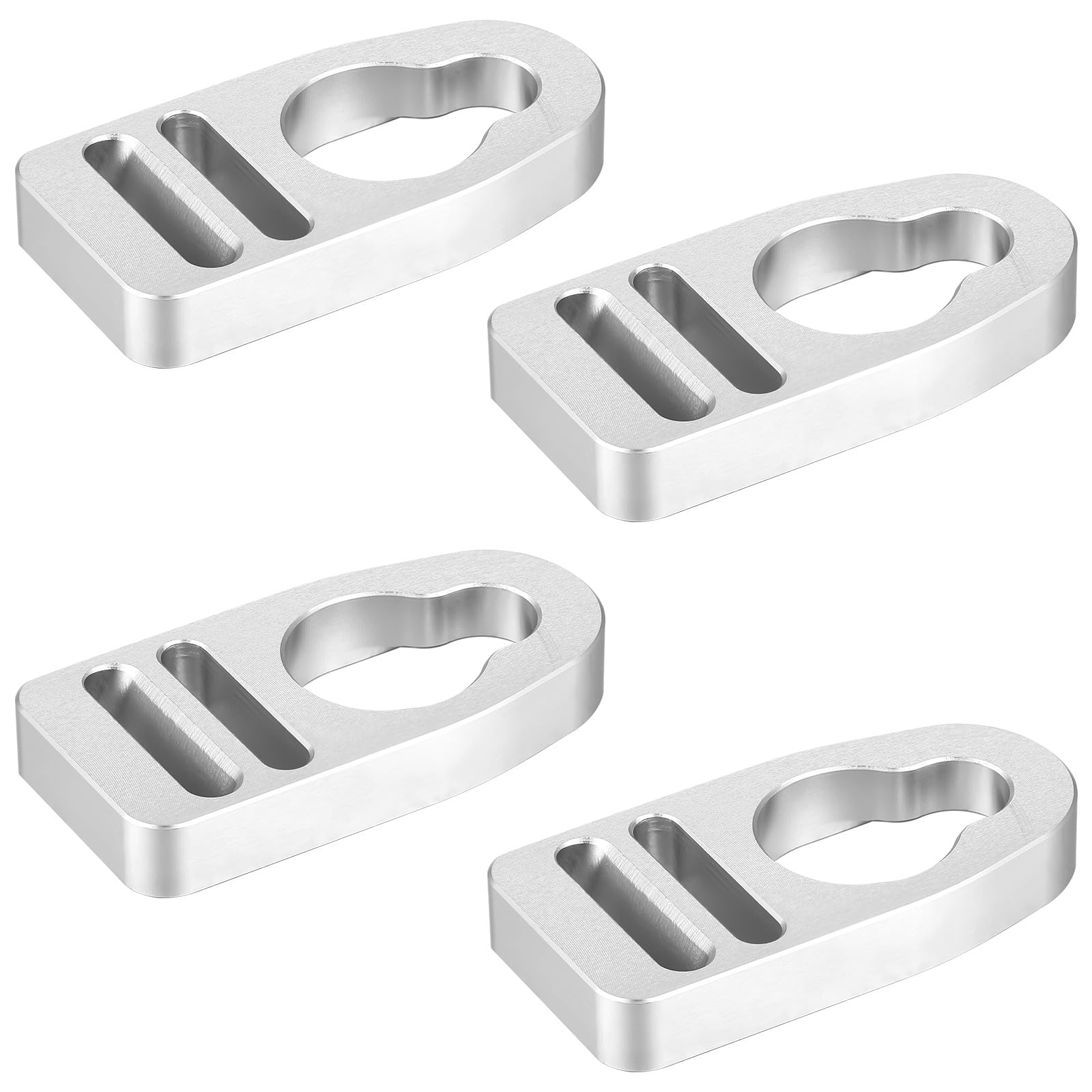 Zonon 4 Pcs Aluminum Strap Kayak Seat Clips and Hooks Kayak Seat Clips Replacement Kit Kayak Seat Repair Clip Kayak Lock Seat Parts Buckle Clip Kayak