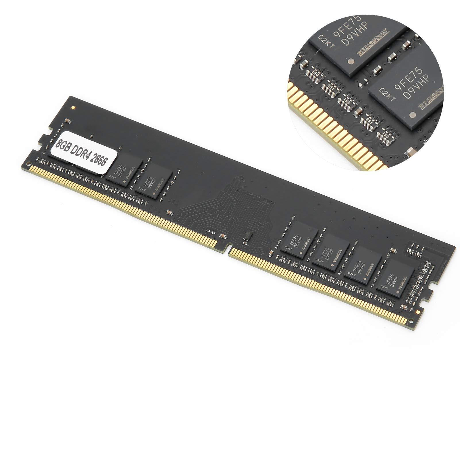 HEEPDD Moduł Pamięci DDR4 do Komputerów Stacjonarnych, Aktualizacja Pamięci RAM PCB 8 GB 2666 MHz 288PIN, Szybka pamięć Komputerowa 1,2 V dla Komputerów Stacjonarnych do Gier Office Użytkownicy (8
