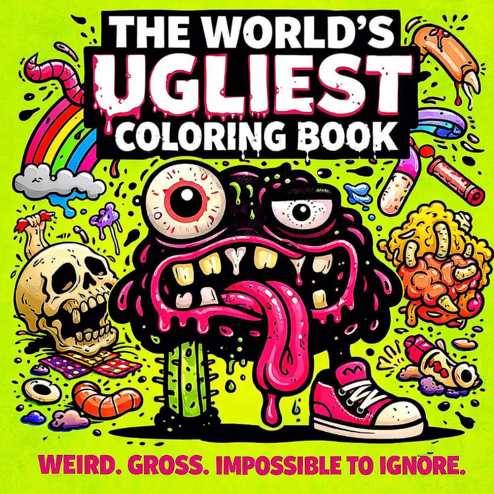 The World’s Ugliest Coloring Book: A Gross and Hilarious Collection of Weird Creatures for Teens 14+ and Adults (Collection of the Ugliest Coloring Books in the World)