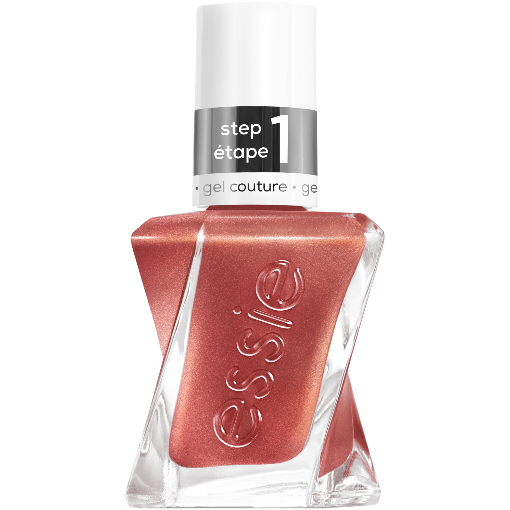 gel couture by essie gel-like nail polish, up to 15 days of wear, no UV lamp, removes like regular polish, vegan, shade: multi-faceted (red), 13.5ml
