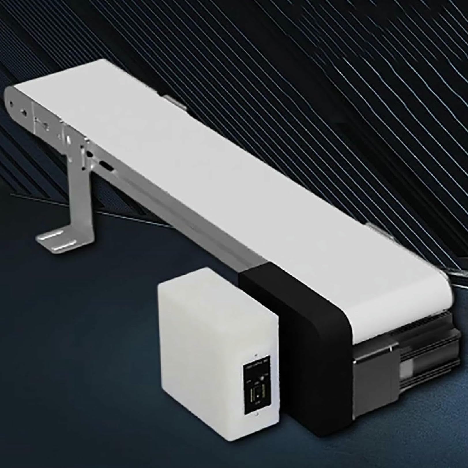 Mini bande transporteuse Detop Rail de chargement électrique réglable Vitesse 13503000 tr/min Parfait pour les laboratoires scientifiques Ligne de produits Automat Manipulation des matériaux