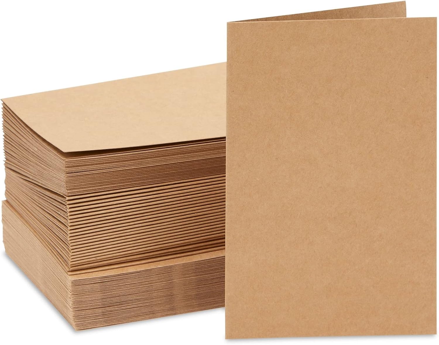 48 Pack Kraft Brown Blank Greeting Cards with Envelopes, Folded Cardstock for DIY Wedding, Birthday Invitations, Crafts (4x6 in) - Image 9