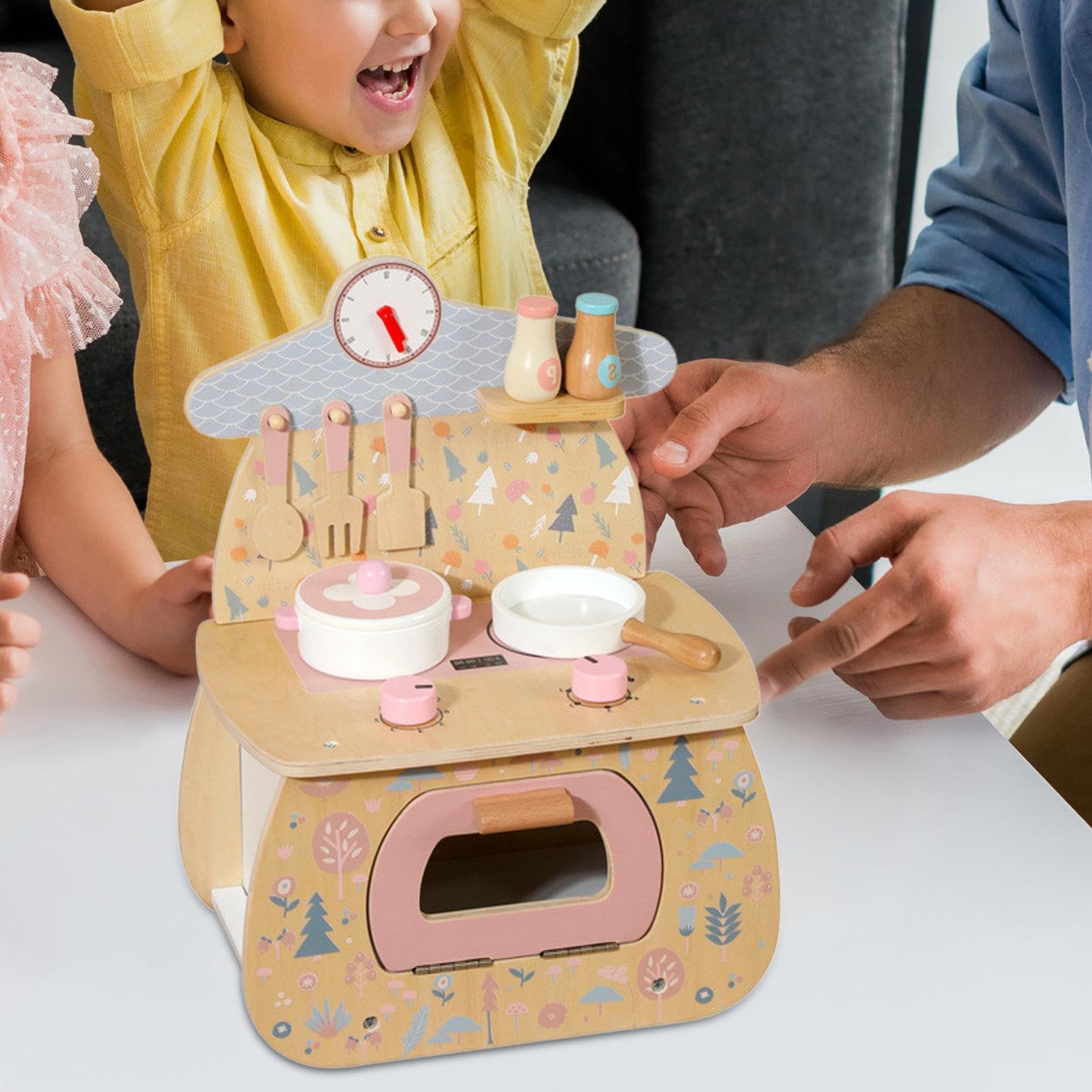 Narzędzia kuchenne, Safe Realistic Pretend Play Zestaw do gotowania | Akcesoria kuchenne dla dzieci, Sturdy Educational Playing Kit dla chłopców i dziewcząt, wczesna w naukę