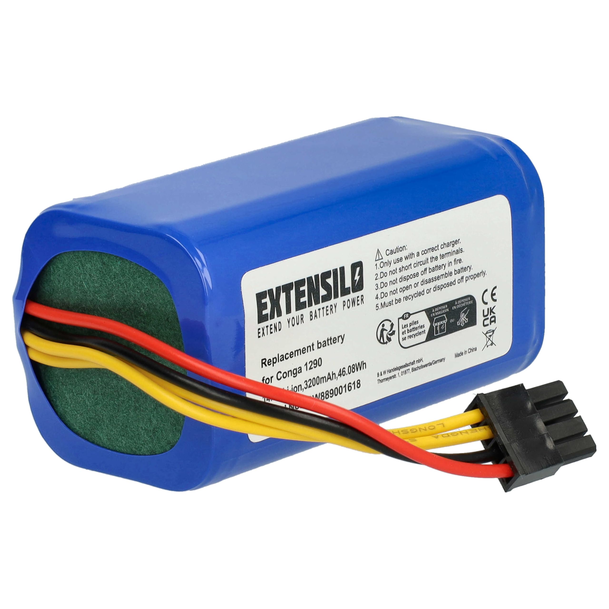 Batteria Ricambio 3000mAh Per Robot Aspirapolvere Cecotec Conga E Proscenic | Compatibile Con 1290, 1390, 1490, 1590, 780T, 790T - Foto 8