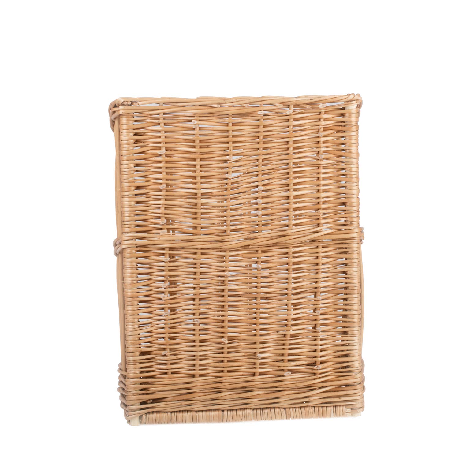 e-wicker24 Présentoir à pain debout, Huche à pain en osier naturel, Corbeille baguette en osier, rangement baguette (naturel)
