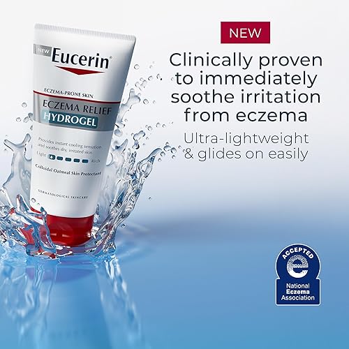 Miniatura 2 de Eucerin Hidrogel para aliviar el eccema para piel seca, picazón, propensa al eczema, sin fragancia y sin esteroides hidratante corporal para piel