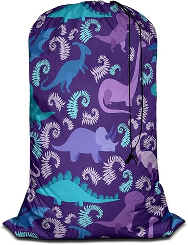 Miniatura 3 de Swono Bonita bolsa de lavandería de elefante, organizador de ropa sucia, lindo elefante para bebé, con lazo, flor de dibujos animados, extra grande,