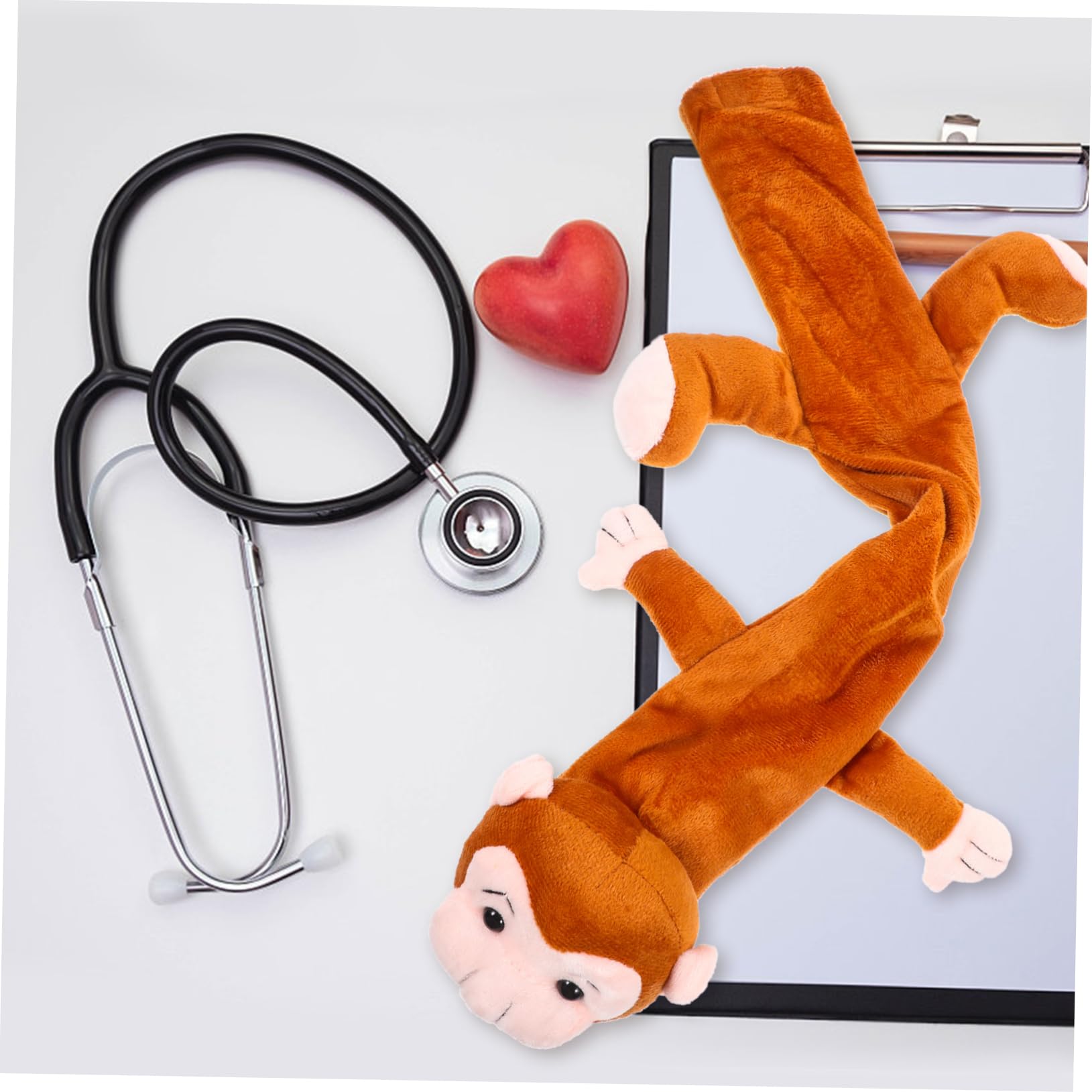 Funda Decorativa Diseño de Animal de Felpa Ligera y Fácil de Instalar para Estetoscopio Funda Protectora Adecuado para Médicos y Enfermeras en Hospitales en Hospitales