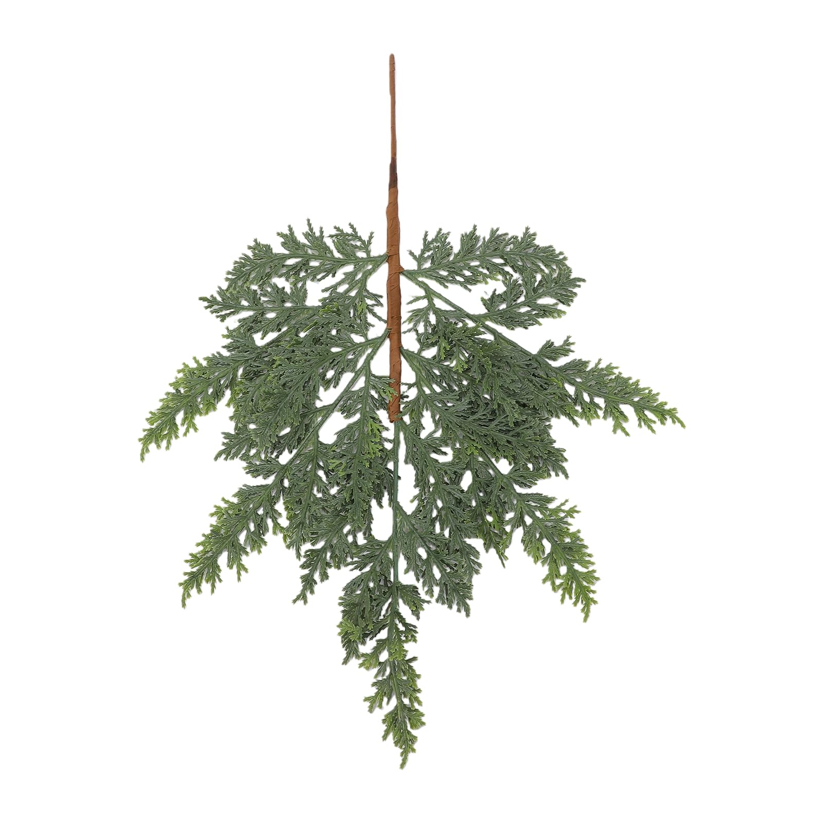 Fdit Künstliche Tannenzweige, Weiche Grüne Zweige aus PE, 45 cm, for | PE-Weichgummi-Kiefernzweige, Naturgetreue Nadeln, Biegsame Stiele für Deko