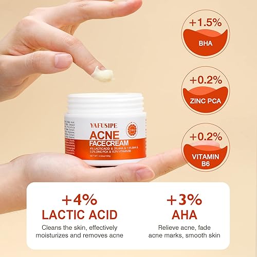 Miniatura 6 de Tratamiento para el acné para la cara crema para el acné con ácido salicílico crema para el acné para adolescentes y adultos crema hidratante