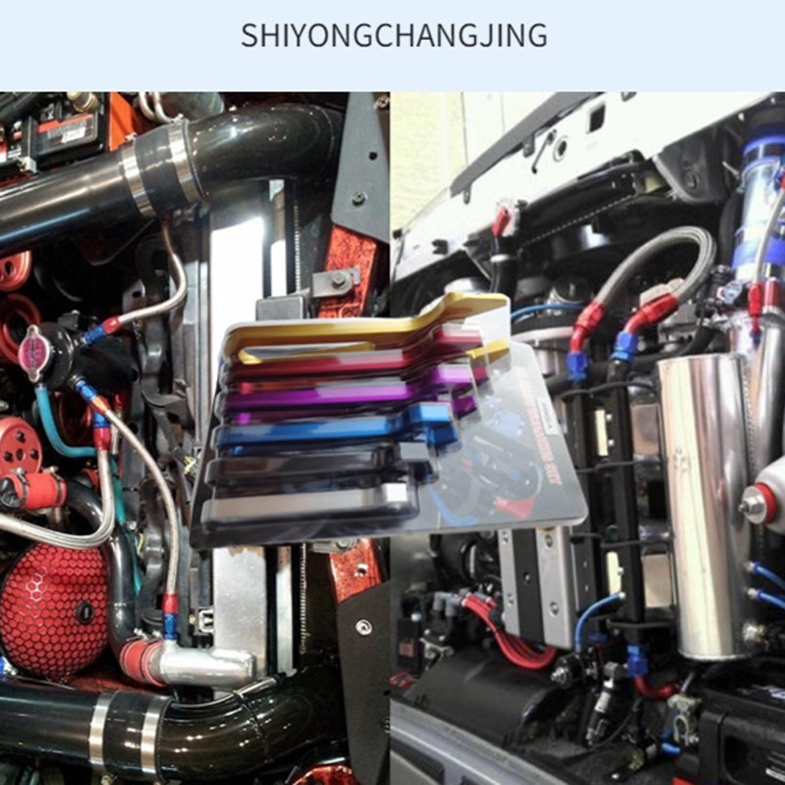 6 chiavi in alluminio resistenti e chiavi per raccordi per tubi, adatte per riparazione di camion e manutenzione rapida dell'auto