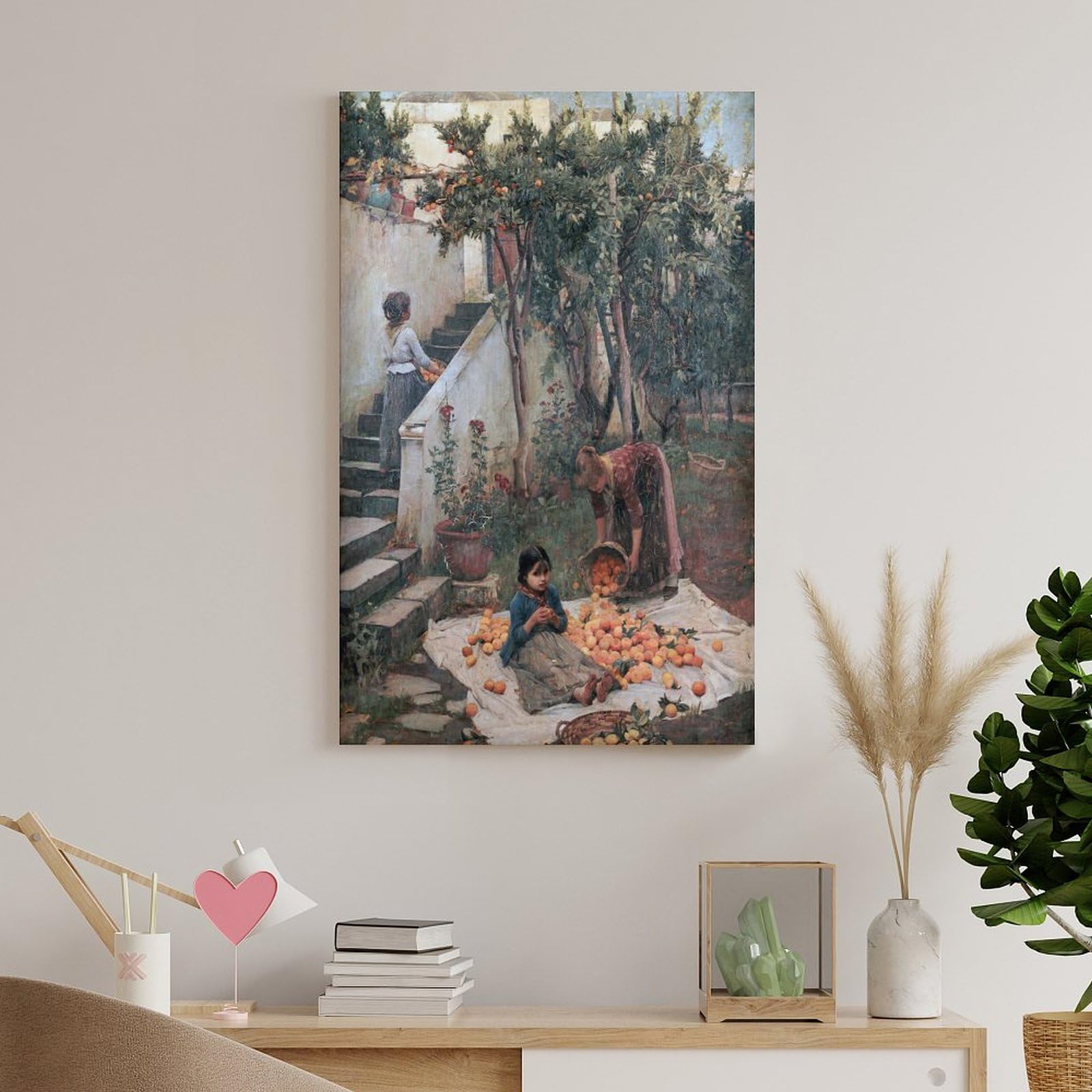 Maler, John William Waterhous, weltberühmte Gemälde, Sammler-Poster, Kunstdruck, Wandfoto, Malerei, Poster, Hängebild, Familiendekoration, 50 x 75 cm
